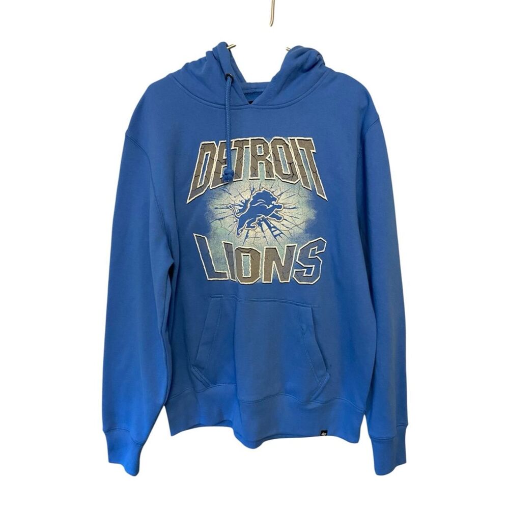 NWT | Detroit Lions '47 Brand Bottle Rocket Headline Hoodie | Men's Large